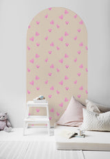 Calcomanía de papel tapiz Papel pintado en forma de arco - Love Drop