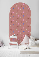 Calcomanía de papel tapiz Papel pintado en forma de arco - Love Drop