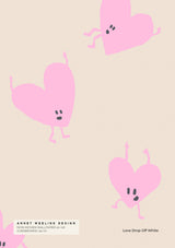 Behang Sample - Love Drop