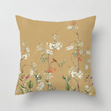 Designer outdoor pillow with hand-drawn print by Annet Weelink Design