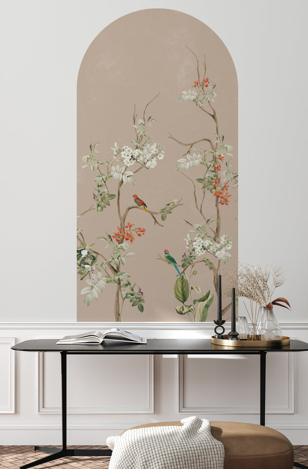 Peel and stick Arch Wallpaper Decal - Lush Eden Nude
