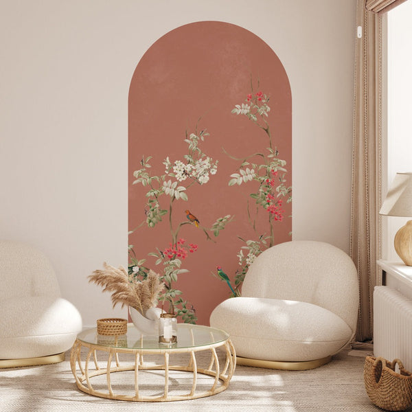 Peel and stick Arch Wallpaper Decal - Lush Eden Punch