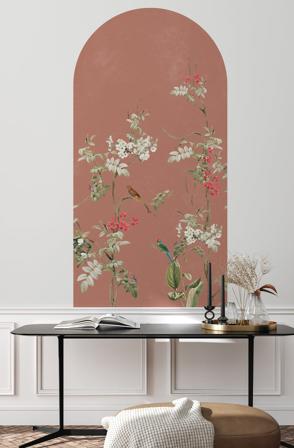 Peel and stick Arch Wallpaper Decal - Lush Eden Punch