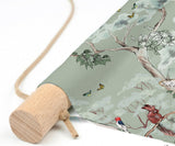 Textile poster - MAGICAL FOREST green Annet Weelink Design