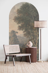 Peel and Stick Arch Wallpaper Decal - misty dreamwood