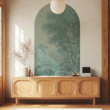 Peel and Stick Arch Wallpaper Decal - misty dreamwood