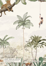 Carta da parati Jungle - Monkey Paradise