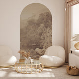 Peel and Stick Arch Wallpaper Decal - Mountain Peaks