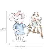 Single Wall Decal - Mouse Painter