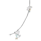 Autocollant mural séparé - Souris sur corde