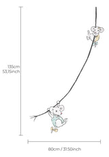 Single Wall Decal - Mouse on Rope Annet Weelink Design