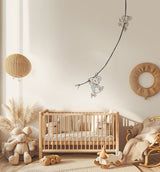 Single Wall Decal - Mouse on Rope Annet Weelink Design