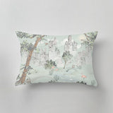 Accent pillow matching Annet Weelink Design wallpaper collection