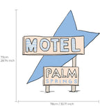 Single Wall Decal - Palm Spring Motel Sign Annet Weelink Design
