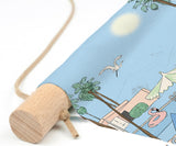 Textielposter - PALM SPRINGS azure