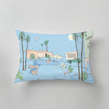 Sustainable decorative pillow with exclusive print design