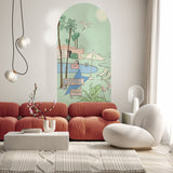 Selbstklebendes Bogendekor für Wände - Palm Springs