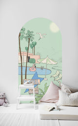 Selbstklebendes Bogendekor für Wände - Palm Springs