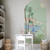 Selbstklebendes Bogendekor für Wände - Palm Springs