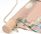 Textile Poster - PALM SPRINGS peach Annet Weelink Design