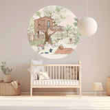 Round wall sticker - Pet's Picnic Annet Weelink Design