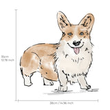 Single Wall Decal - Pet's Picnic Corgy Annet Weelink Design