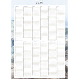 Jaarplanner 2026 - Crystal Haze Blue