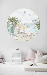 Round wall sticker - Playa Annet Weelink Design