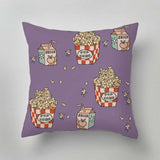 Designer indoor pillow with hand-drawn print by Annet Weelink Design