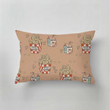 Sustainable decorative pillow with exclusive print design