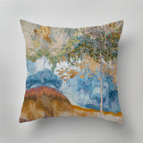 Designer indoor pillow with hand-drawn print by Annet Weelink Design