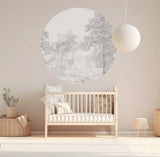 Round wall sticker - Romantic Garden Annet Weelink Design
