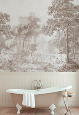 Landschap Behang - Romantic Garden