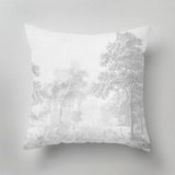 Sustainable decorative pillow with exclusive print design