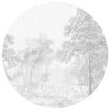 Round wall sticker - Romantic Garden Annet Weelink Design