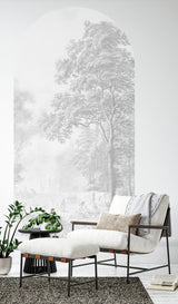 Peel and Stick Arch Tapete Dekor - Romantic Garden