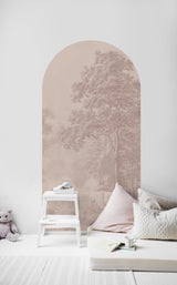 Peel and Stick Arch Tapete Dekor - Romantic Garden