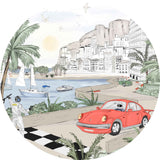 Autocollant mural rond - Monaco