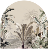 Sale Peel and Stick Arch Wallpaper Decal - Dreamy Jungle Beige 90x90cm