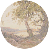 Autocollant mural rond - Clairière sereine