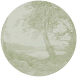 Autocollant mural rond - Clairière sereine