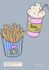 Behang Sample - Shakey Fries