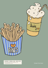 Behang Sample - Shakey Fries