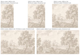 Landschap Behang - Engraved