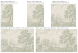 Landschap Behang - Engraved