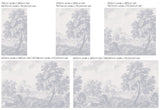 Landschap Behang - Engraved