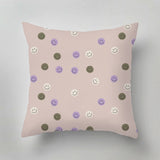 Designer indoor pillow with hand-drawn print by Annet Weelink Design
