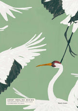 Bird Wallpaper - Stork Annet Weelink Design