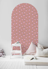Calcomanía de Papel Tapiz Papel pintado en Forma de Arco - Straw Berry