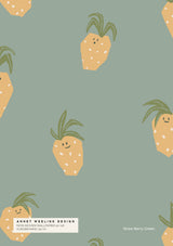 Behang Sample - Straw Berry